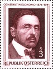 Professor Constantin von Economo (1876-1931). Constantin Freiherr von Economo (neurobiology, esp. brain cytoarchytectonics or architectures deployed by the neuron cells, and also early airplane aeronautics) hommaged on an Austrian postage stamp. Following Christfried Jakob, Economo viewed the brain cortex as a innerly-abutting sensory organ special for providing the circumstanced  observer with sensations (phosphenes) furnishing this observer with a notice of the nervous system's physical states.
